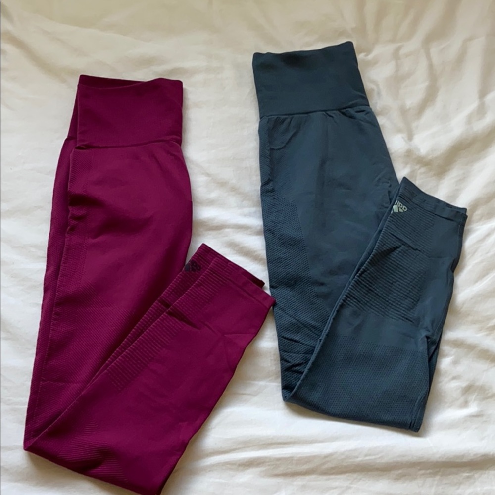 Seamless adidas leggings set